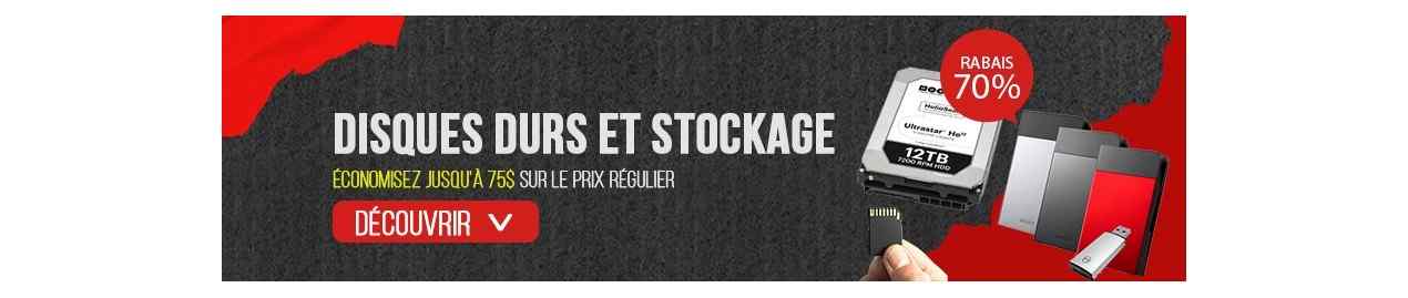 Disques durs SSD et stockage